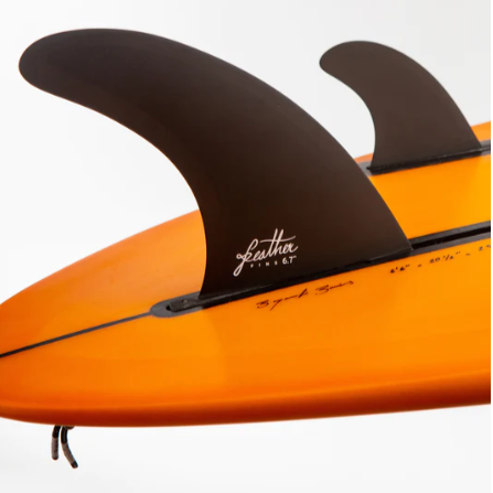 FEATHER FINS SINGLE US + SIDE BYTES 2+1 Black. SINGLE TAB