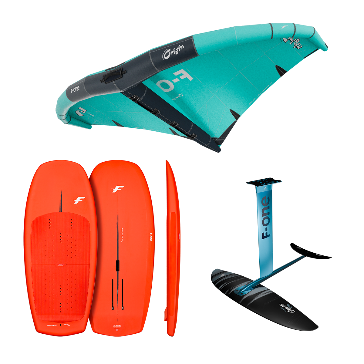 Foil F-ONE Gravity FCT complet du pack wingfoil