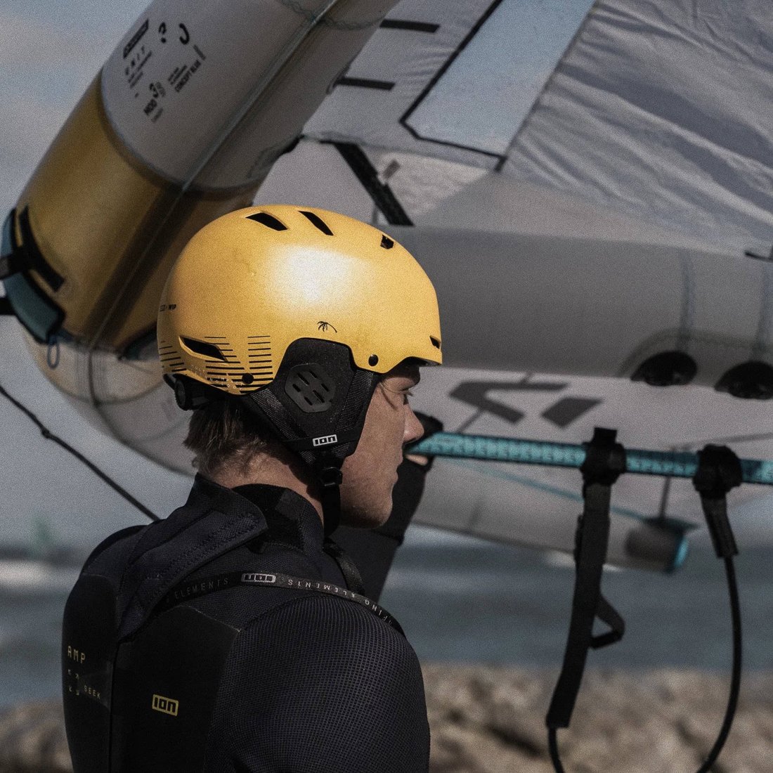 Casco ION Slash Amp 2026 - Moutarde (azione)