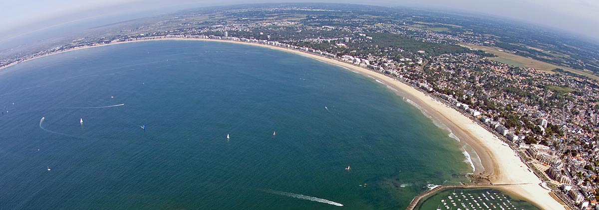 Kite-kanal La Baule Pornichet: lanceringsområde og bøjer