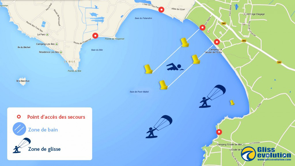 Spot di kitesurf di Pont-Mahé, lo spot perfetto