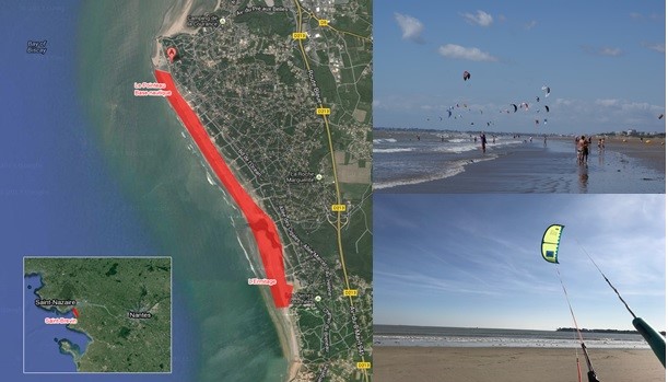 Orientation du vent : de Nord Ouest à Sud Ouest - Spots de kite de saint-brevin-les-pins