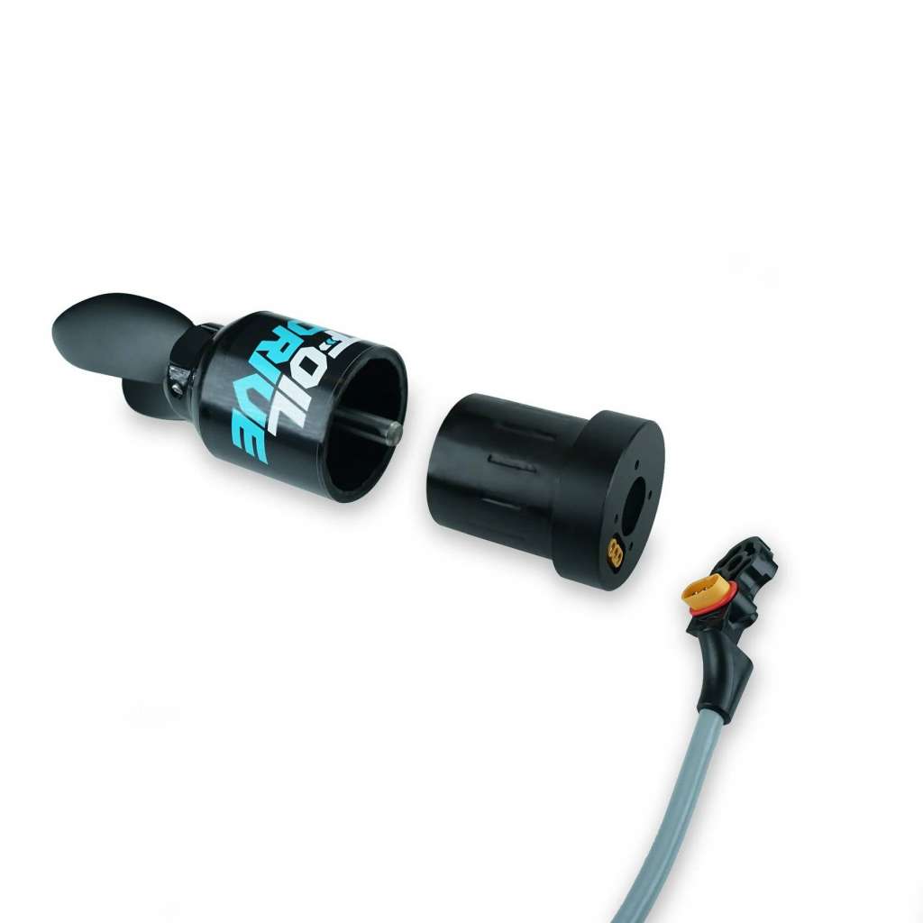 Foil Drive Assist MAX - Detalhe do motor e pod universal