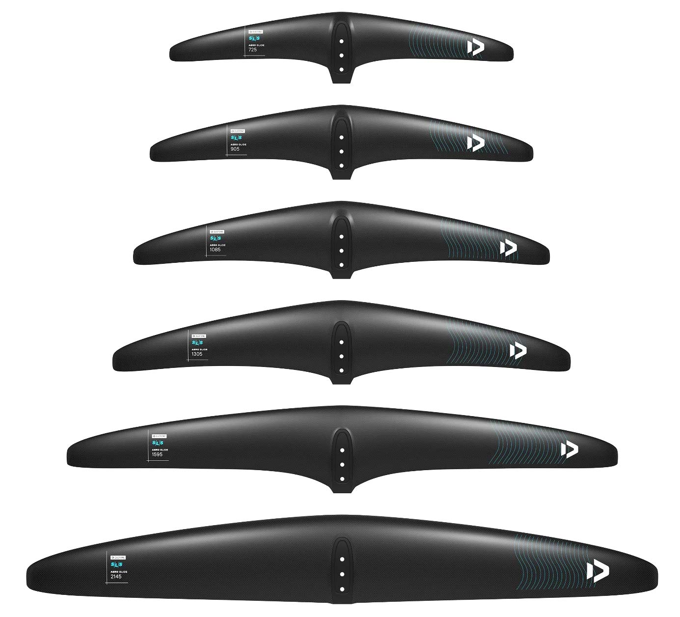 Comparativo asas dianteiras de foil wingfoil - diferentes superfícies e perfis