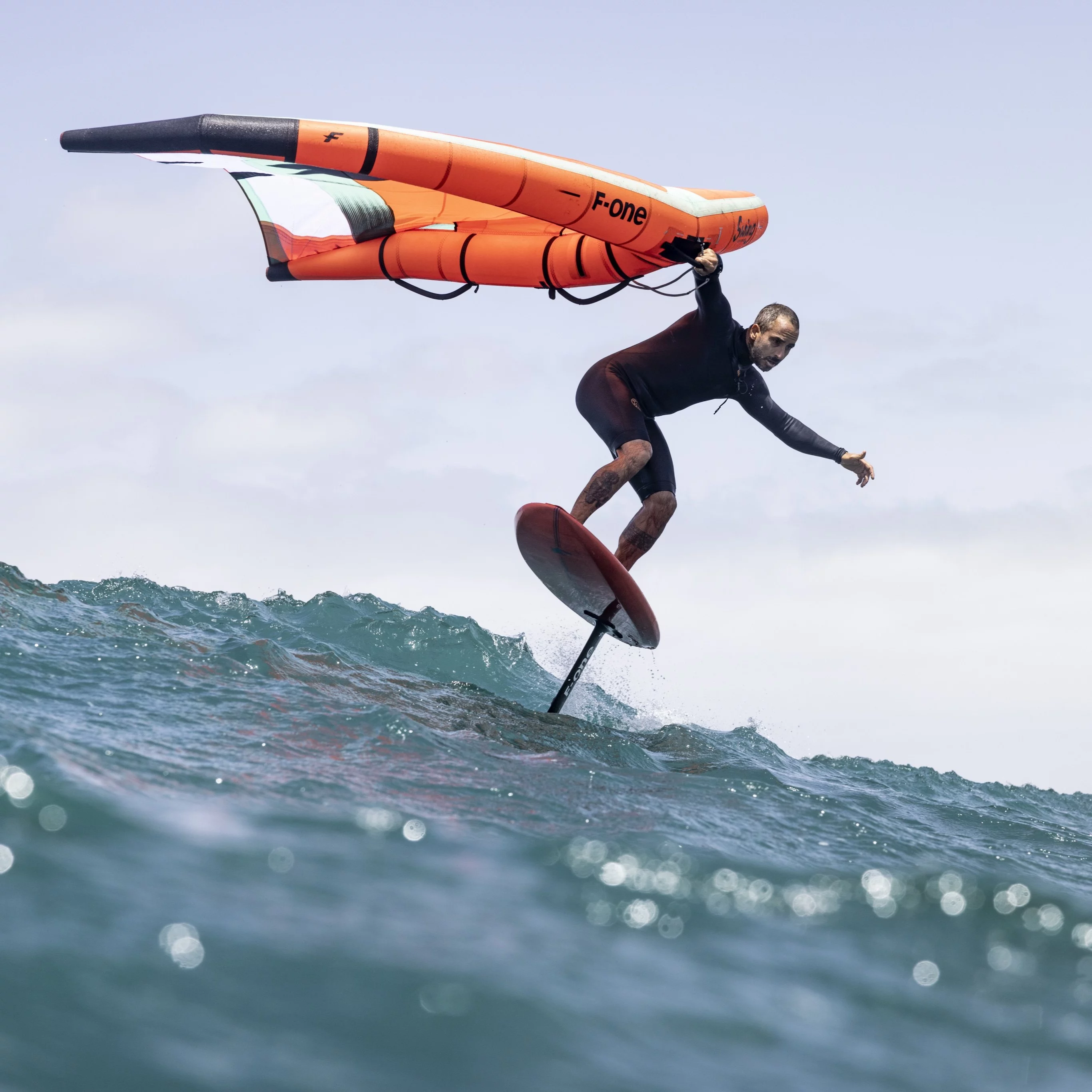 F-ONE Swing V3 en session wingfoil, test Oscar