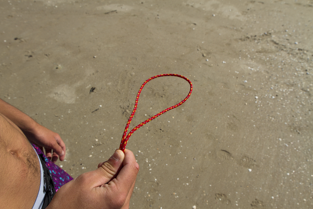 Tête d'alouette - connectique barre aile de kitesurf
