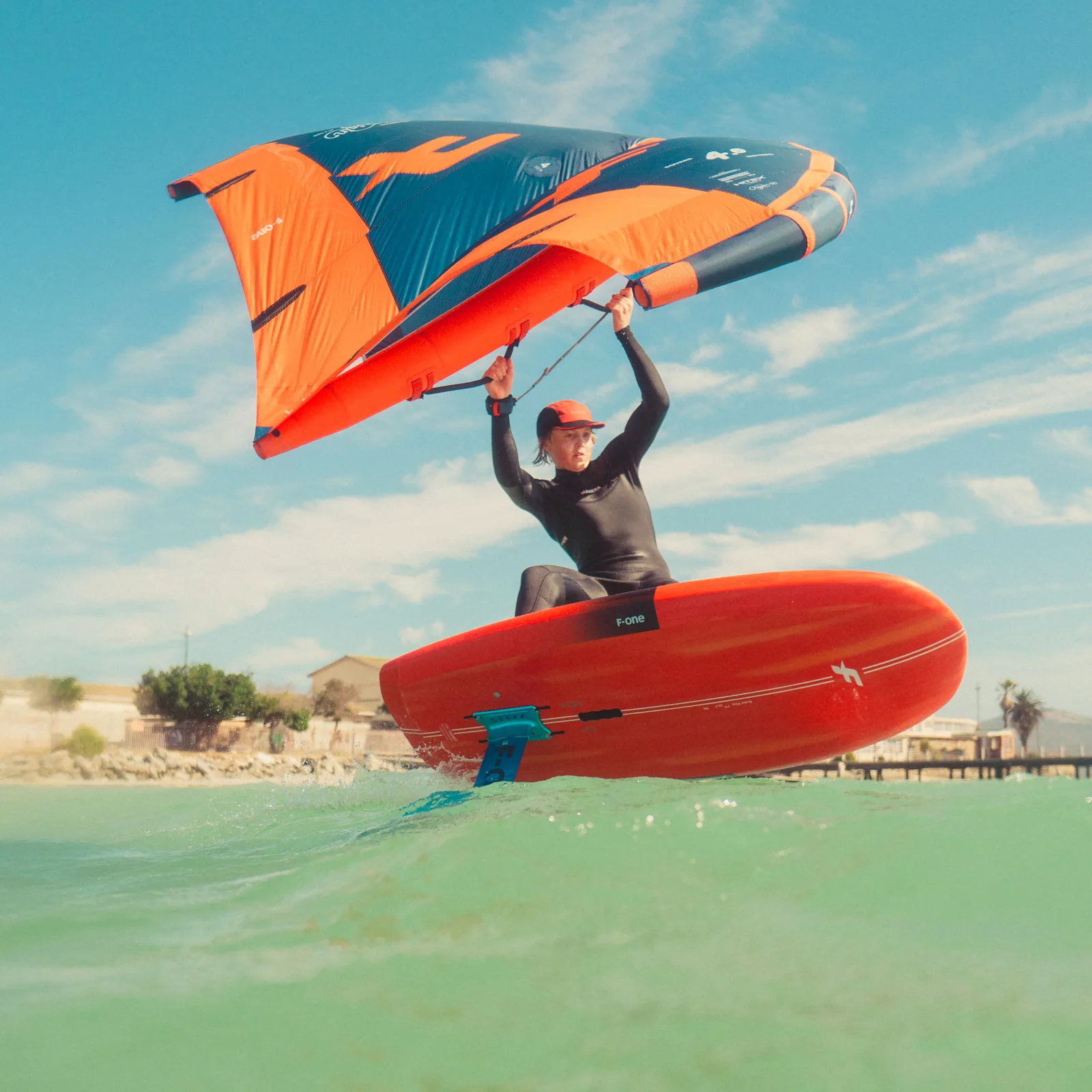 F-One Origin en session wingfoil