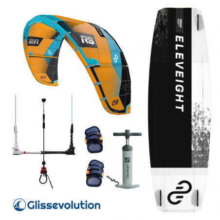 Pack Eleveight RS V9 complet - aile planche barre kitesurf