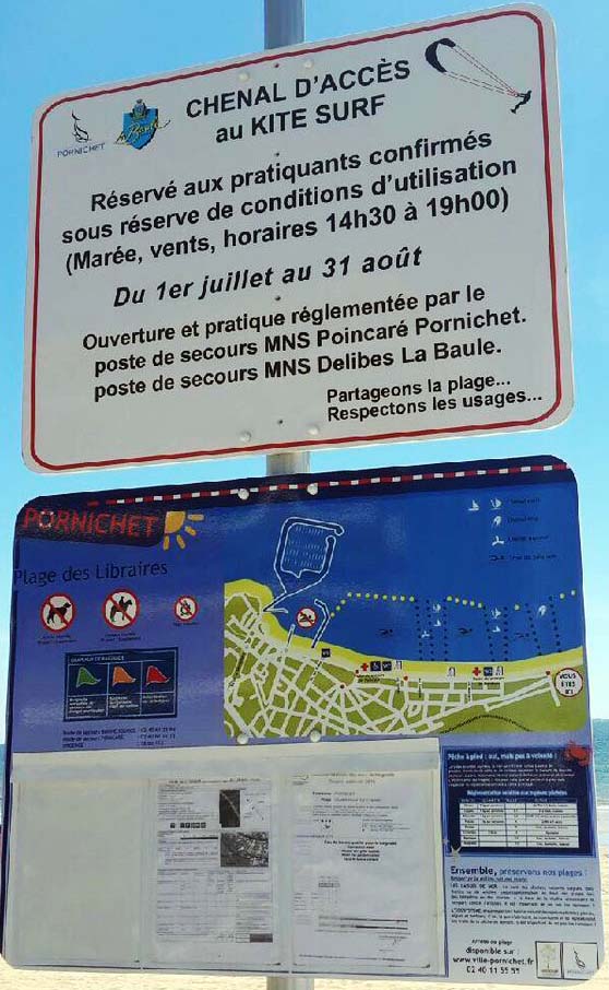 Réglementation du chenal kite La Baule Pornichet