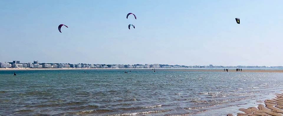Spots de kitesurf et wingfoil à La Baule, Pornichet et Le Pouliguen : baie du Pouliguen