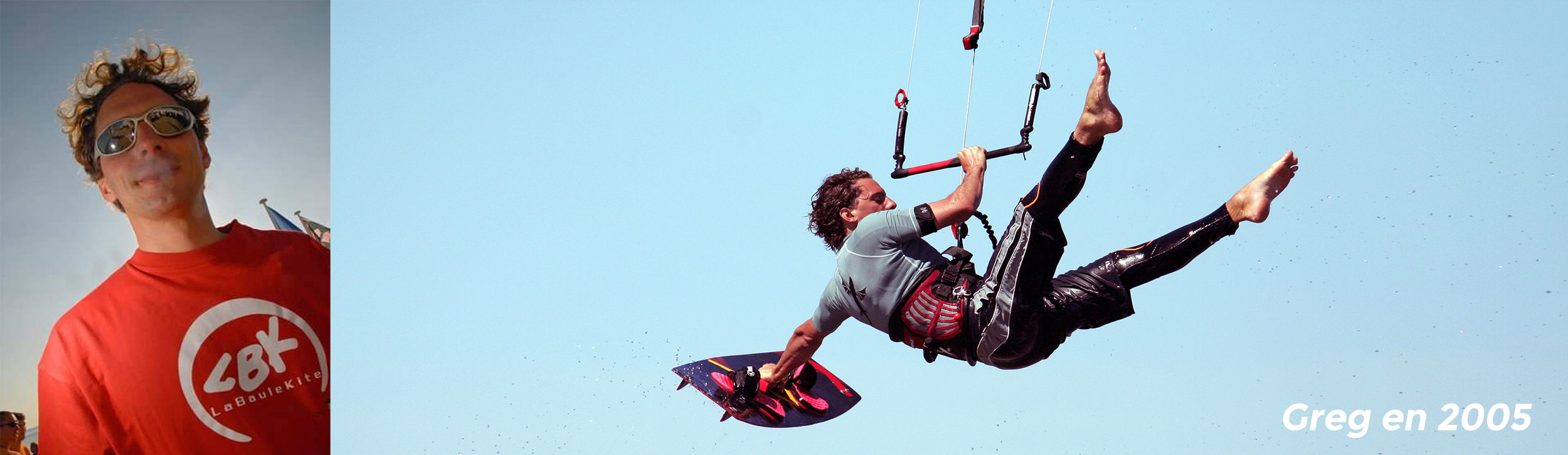 Greg Nicholls, fondateur de GlissEvolution en 2005, passionné de kitesurf et de planche à voile