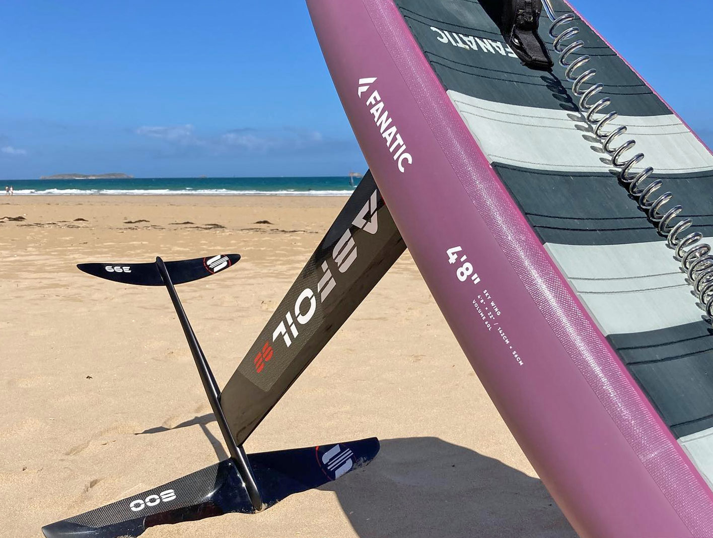 teste de prancha de wingfoil Fanatic 2022 Sky 4.8 60L