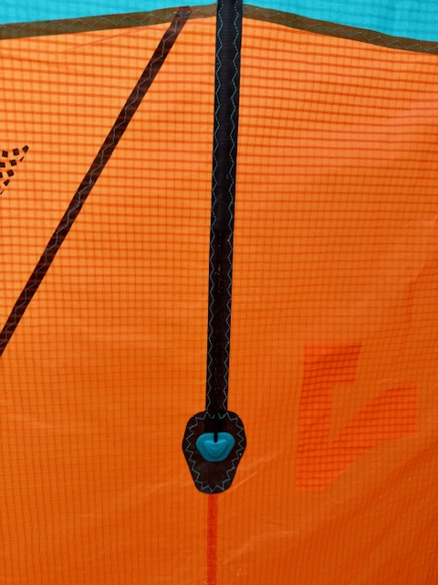 Close-up of the seams on the Rebel SLS 2025 kite.