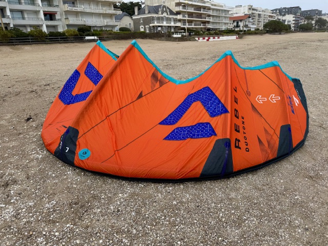 Close-up of the seams on the Rebel SLS 2025 kite.
