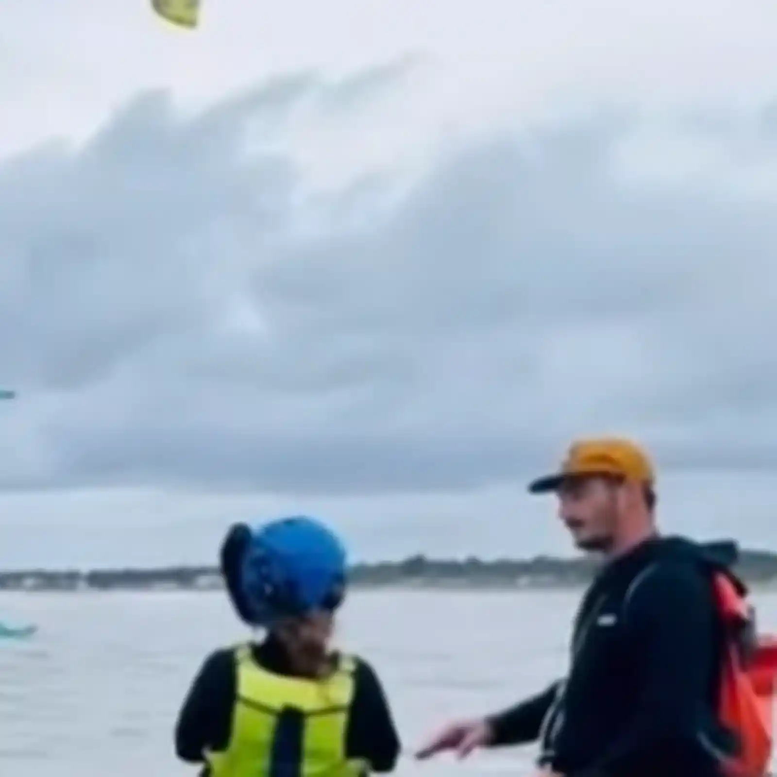 Cours de kitesurf Evo Ride avec un élève débutant