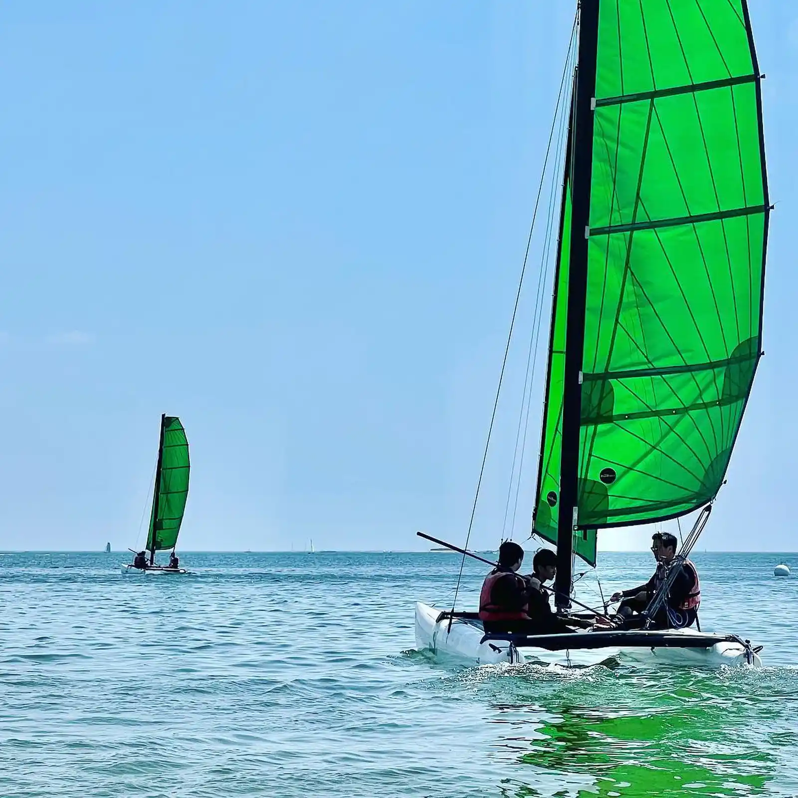 Session de catamaran dans la baie de La Baule