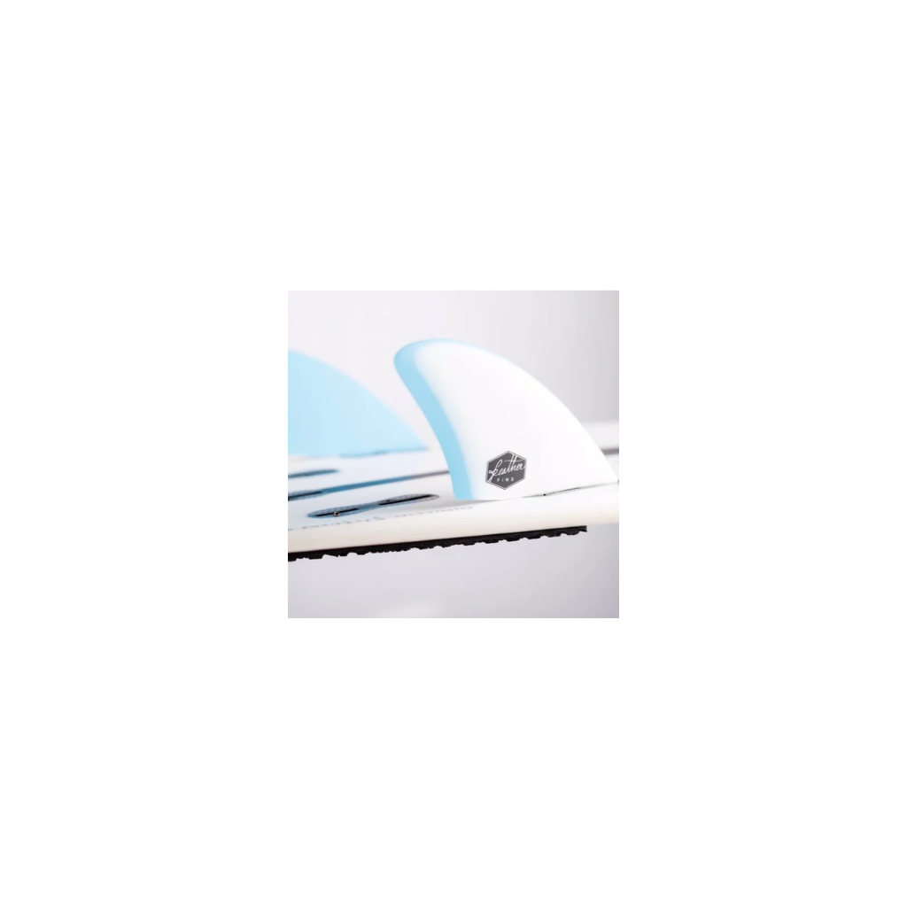 FEATHER FINS TWIN FIN CLICK TAB BLUE/WHITE - vue 2