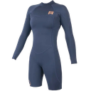 SOÖRUZ FLY Shorty de manga larga para mujer 2/2 con cremallera en la espalda Azul Marino 2025
