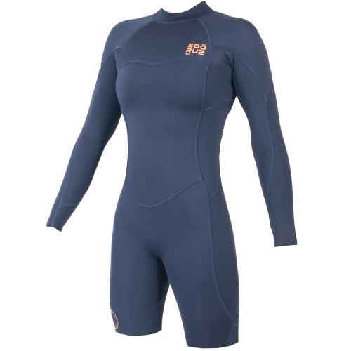SOÖRUZ FLY shorty WOMEN BACK-Reißverschluss LS NAVY 2025 2/2