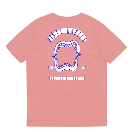 DIRTY HABITS JAWS OVERSIZE TEE - T-SHIRT ABRICOT