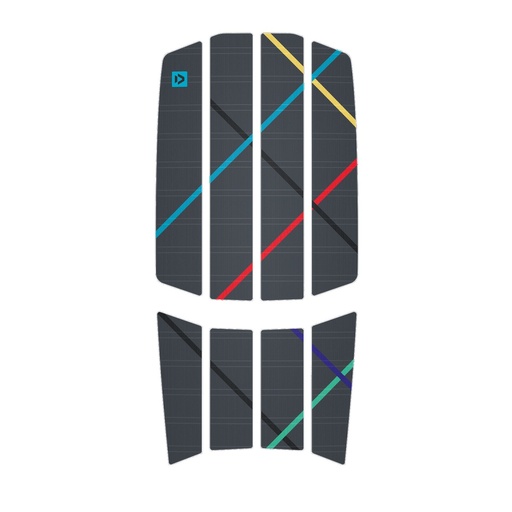 DUOTONE TRACTION PAD TEAM FRONT - Dark Grey/Blue